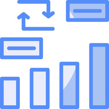 iş grafikleri çizelgesi simgesi - taslak biçimi