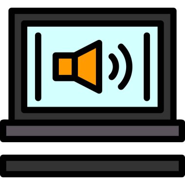 ses hoparlör simgesi, vektör çizim