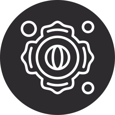 Bir dişli simgesinin vektör illüstrasyonu