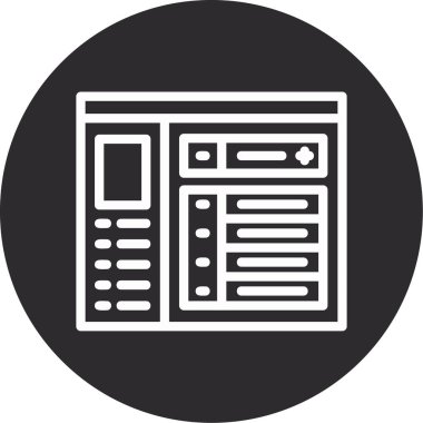 tarayıcı web simge vektör çizim