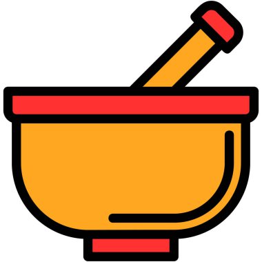 Mutfak gereçleri simgesi. Web için mutfak gereçleri vektör simgelerinin taslağı