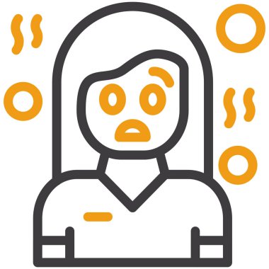 Avatar yüzü. vektör illüstrasyonu