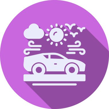 araba simgesi vektör illüstrasyonu