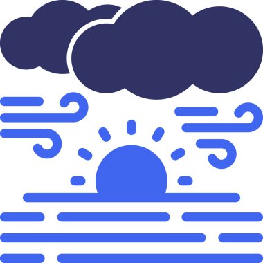 Bulut simgesi vektör illüstrasyonu