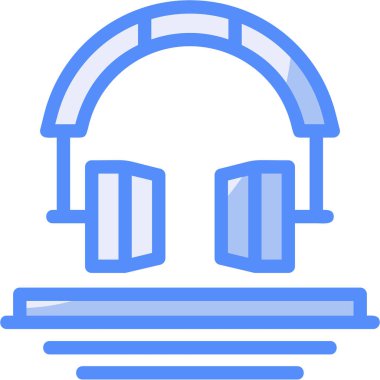 Kulaklık. Web simgesi basit illüstrasyon