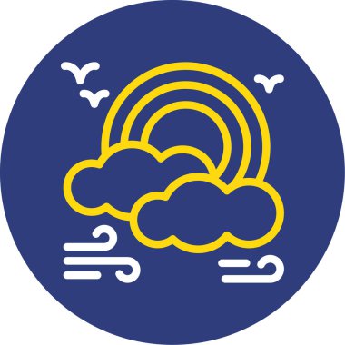 Bulut simgesinin vektör illüstrasyonu