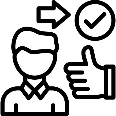 İş yönetimi. Basit vektör illüstrasyonu