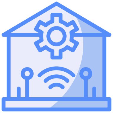 Ev. Web simgesi basit illüstrasyon