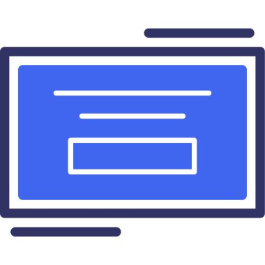 Bilgisayar. Web simgesi vektör illüstrasyonu