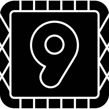 Sekiz numaralı simge vektör illüstrasyonu