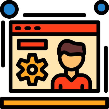 Web geliştirici kodlama simgesi