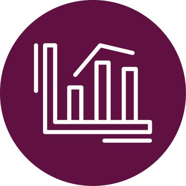 grafik simgesinin vektör illüstrasyonu