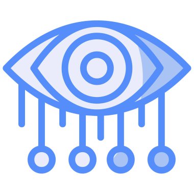 Göz. Web simgesi basit illüstrasyon