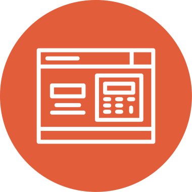 Seo simgesinin vektör illüstrasyonu