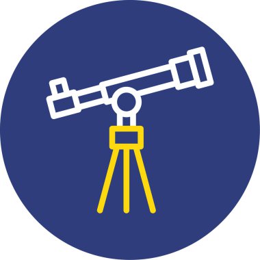teleskop simgesi vektör illüstrasyonu