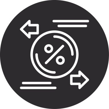 Eğilim biçimi izole edilmiş arkaplanda ok simgesi