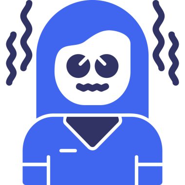 Cadılar Bayramı web simgesi, vektör illüstrasyonu