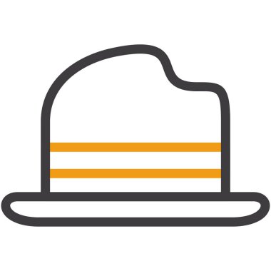 Şapka simgesi vektör illüstrasyonu