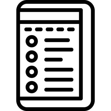 Belge. Web simgesi basit illüstrasyon