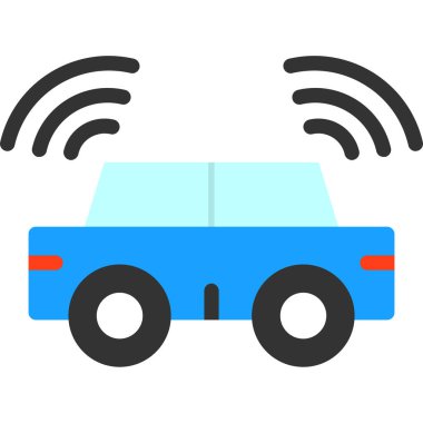 araç simgesi vektör illüstrasyonu