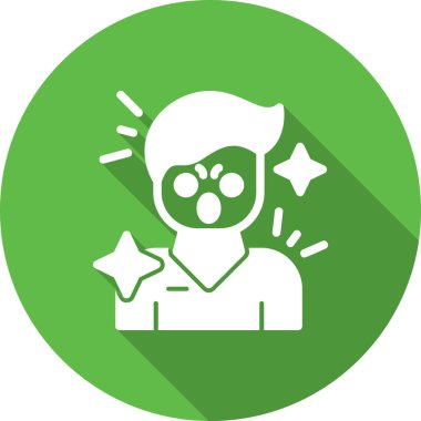 Uzaylı. Web simgesi basit illüstrasyon