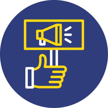 başparmak yukarı simgesi, vektör illüstrasyonu