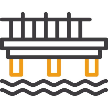 Havuz. Web simgesi basit illüstrasyon