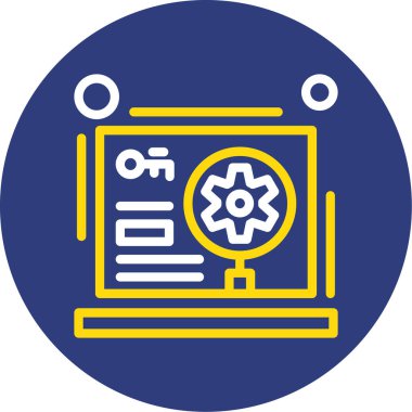 Vektör illüstrasyonu, seo modern simge