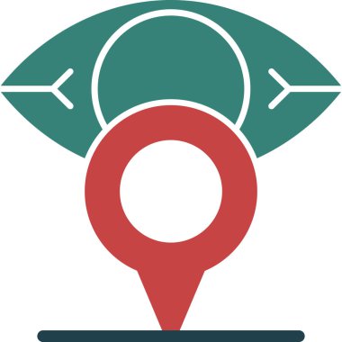 konum. Web simgesi basit illüstrasyon