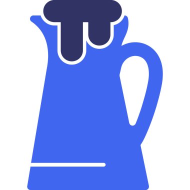 bira kupası web simgesi, basit vektör illüstrasyonu