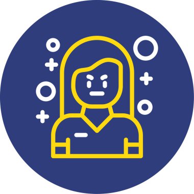 vektör kadın simgesi illüstrasyonu