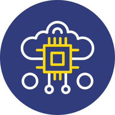 Bulut. Web simgesi basit tasarım