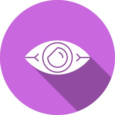 Göz. Web simgesi basit illüstrasyon