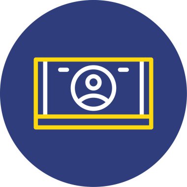 Vektör kredi kartı Ico, vektör illüstrasyonu