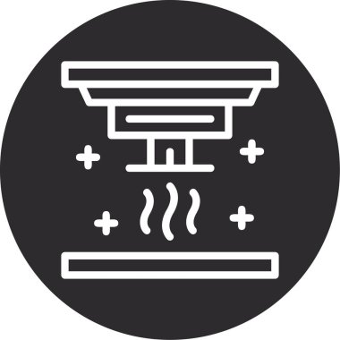 Barbekü ızgarasının vektör çizimi