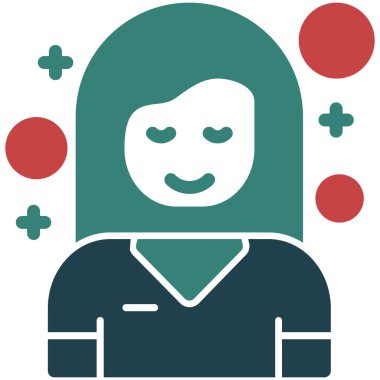 Dişi Avatar. Basit illüstrasyon