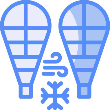 Buz patenleri. Basit illüstrasyon