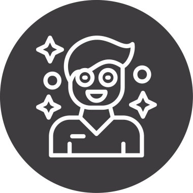 Maskeli bir adamın vektör çizimi