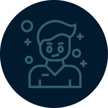 Modern insan simgesinin vektör illüstrasyonu