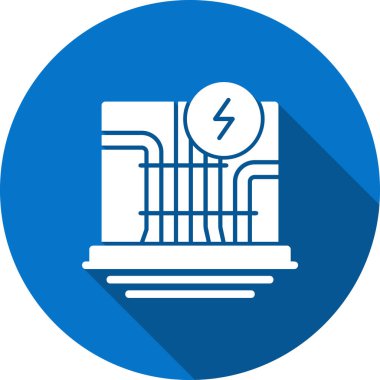Elektrik simgesinin vektör illüstrasyonu