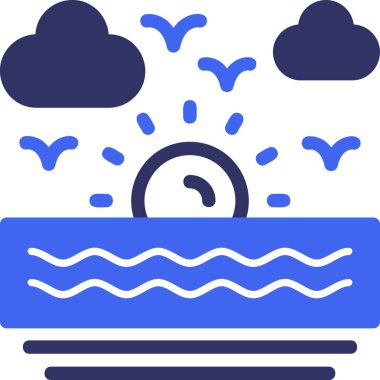 Hava durumu. Web simgesi basit illüstrasyon