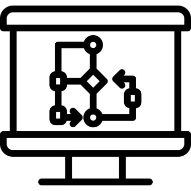 Veri analizi. Web simgesi basit illüstrasyon