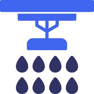 Su. Web simgesi basit illüstrasyon