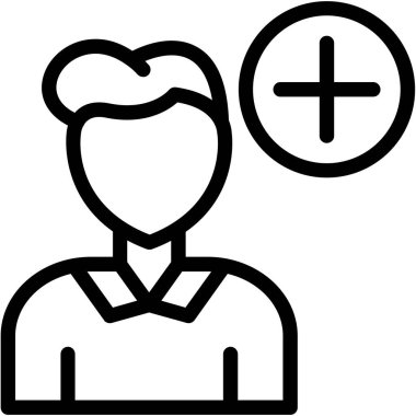 kullanıcı. Web simgesi basit illüstrasyon