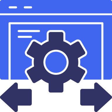 Ayarlama. Web simgesi basit illüstrasyon