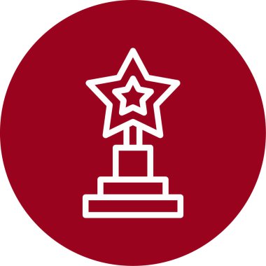 kupa ödül ikonu vektör illüstrasyonu