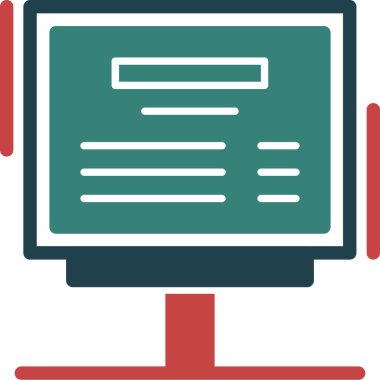 Bilgisayar monitör web simgesi