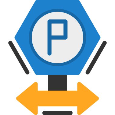 Park işareti vektör simgesi