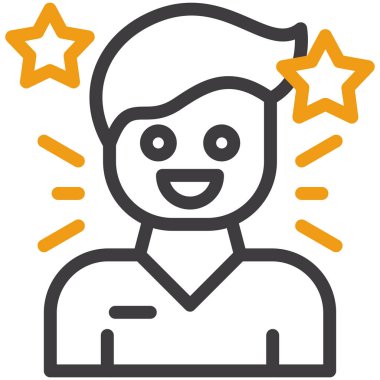 Yıldız. Web simgesi basit illüstrasyon