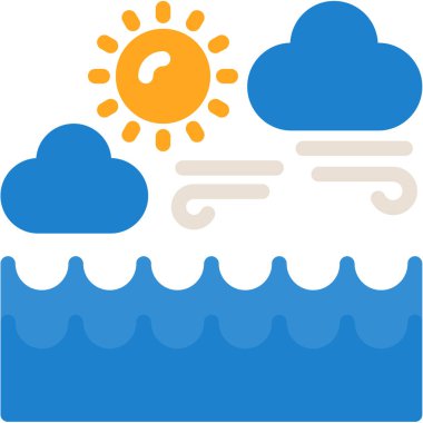 Bulut hava durumu web simgesi, vektör illüstrasyonu